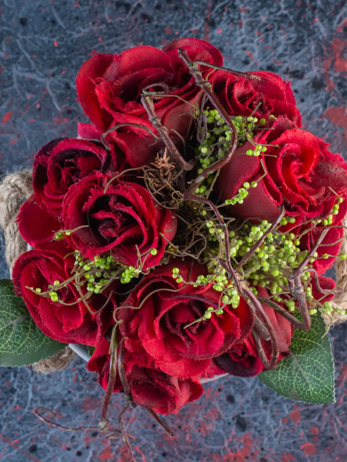 Crimson Noir Bouquet romantic gift