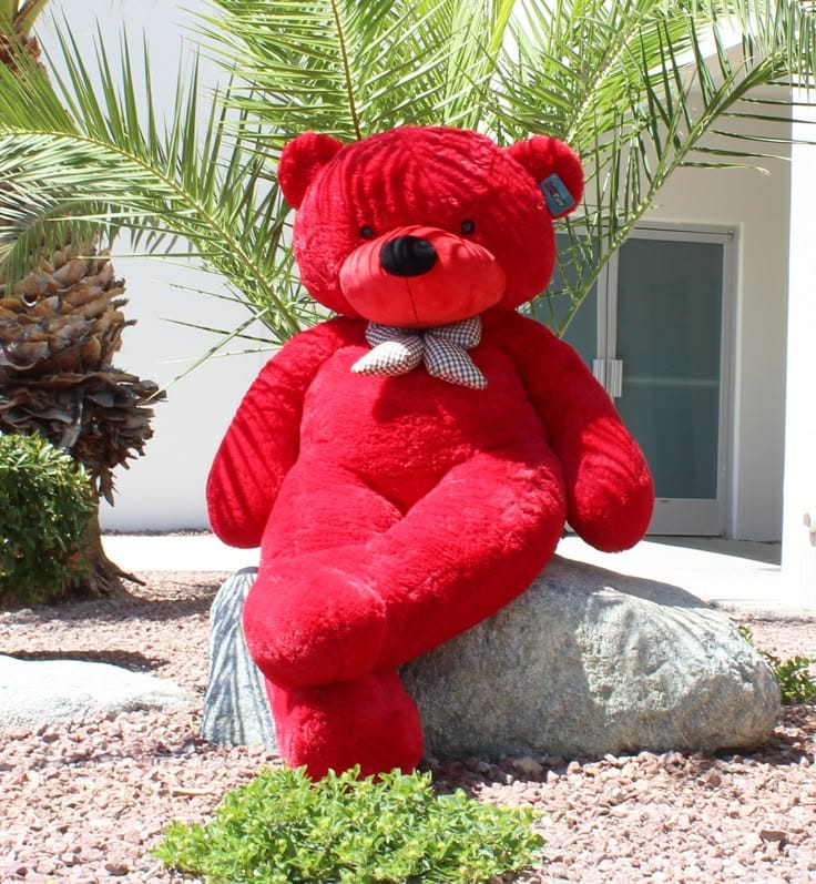 6 Feet Red Teddy