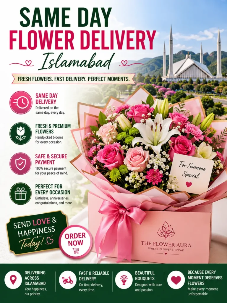 same day flower delivery Islamabad