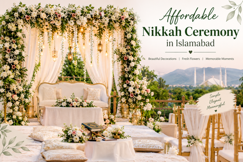 Affordable Nikkah Ceremony in Islamabad