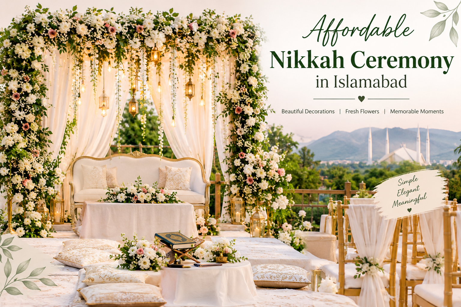 Affordable Nikkah Ceremony in Islamabad